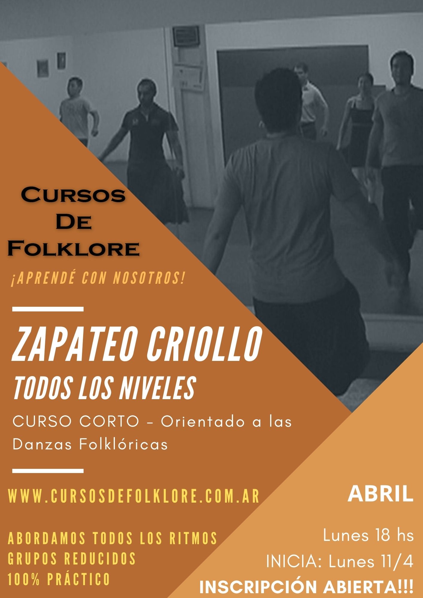 Clases de al ZAPATEO CRIOLLO 2022 en Capital Federal.  www.cursosdefolklore.com.ar